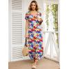 imageANRABESS Womens Summer Maxi Dresses 2026 Casual Short Sleeve V Neck Loose Split Long Beach Sundress Travel Vacation ClothesMulticoloured Floral
