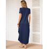 imageANRABESS Womens Summer Maxi Dresses 2026 Casual Short Sleeve V Neck Loose Split Long Beach Sundress Travel Vacation ClothesNavy Blue