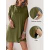 imageANRABESS Womens Summer T Shirt Dress 2026 Beach Vacation Travel Outfits Casual Simple Soft Mini Sundress Cover Up ClothesArmy Green