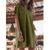 imageANRABESS Womens Summer T Shirt Dress 2026 Beach Vacation Travel Outfits Casual Simple Soft Mini Sundress Cover Up ClothesArmy Green