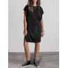 imageANRABESS Womens Summer T Shirt Dress 2026 Beach Vacation Travel Outfits Casual Simple Soft Mini Sundress Cover Up ClothesBlack