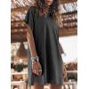 imageANRABESS Womens Summer T Shirt Dress 2026 Beach Vacation Travel Outfits Casual Simple Soft Mini Sundress Cover Up ClothesDark Gray