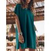 imageANRABESS Womens Summer T Shirt Dress 2026 Beach Vacation Travel Outfits Casual Simple Soft Mini Sundress Cover Up ClothesDeep Green