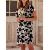 imageANRABESS Womens Summer T Shirt Dress 2026 Beach Vacation Travel Outfits Casual Simple Soft Mini Sundress Cover Up ClothesFloral Black White