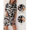 imageANRABESS Womens Summer T Shirt Dress 2026 Beach Vacation Travel Outfits Casual Simple Soft Mini Sundress Cover Up ClothesFloral Black White