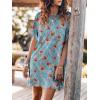 imageANRABESS Womens Summer T Shirt Dress 2026 Beach Vacation Travel Outfits Casual Simple Soft Mini Sundress Cover Up ClothesFloral Blue