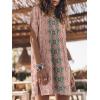 imageANRABESS Womens Summer T Shirt Dress 2026 Beach Vacation Travel Outfits Casual Simple Soft Mini Sundress Cover Up ClothesFloral Pink