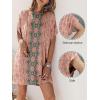 imageANRABESS Womens Summer T Shirt Dress 2026 Beach Vacation Travel Outfits Casual Simple Soft Mini Sundress Cover Up ClothesFloral Pink