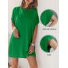 imageANRABESS Womens Summer T Shirt Dress 2026 Beach Vacation Travel Outfits Casual Simple Soft Mini Sundress Cover Up ClothesGreen