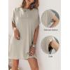 imageANRABESS Womens Summer T Shirt Dress 2026 Beach Vacation Travel Outfits Casual Simple Soft Mini Sundress Cover Up ClothesLight Gray