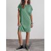 imageANRABESS Womens Summer T Shirt Dress 2026 Beach Vacation Travel Outfits Casual Simple Soft Mini Sundress Cover Up ClothesLight Green