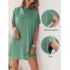 imageANRABESS Womens Summer T Shirt Dress 2026 Beach Vacation Travel Outfits Casual Simple Soft Mini Sundress Cover Up ClothesLight Green
