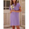 imageANRABESS Womens Summer T Shirt Dress 2026 Beach Vacation Travel Outfits Casual Simple Soft Mini Sundress Cover Up ClothesLight Purple