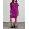 imageANRABESS Womens Summer T Shirt Dress 2026 Beach Vacation Travel Outfits Casual Simple Soft Mini Sundress Cover Up ClothesPurple