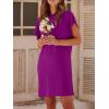 imageANRABESS Womens Summer T Shirt Dress 2026 Beach Vacation Travel Outfits Casual Simple Soft Mini Sundress Cover Up ClothesPurple