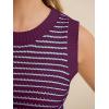 imageANRABESS Womens Sweater Vest Top Striped Sleeveless Lightweight Knit Tank Tops 2026 Summer Spring Clothes Vacation OutfitsDark Magnta Blue