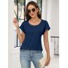 imageANRABESS Womens T Shirts Pleated Short Sleeve Tops Summer Business Casual Dressy Blouses 2026 Cute Fashion ClothesBlue