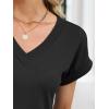 imageANRABESS Womens Waffle Knit Tops 2026 Summer Casual Short Sleeve V Neck T Shirts Basic Work Tee Spring Vacation BlousesBlack