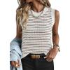 imageANRABESS Womens Sweater Vest Top Striped Sleeveless Lightweight Knit Tank Tops 2026 Summer Spring Clothes Vacation OutfitsWhite Brown
