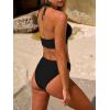 imageANRABESS Bikini Sets for Women Two Piece Swimsuits Sexy V Neck Halter String Bathing Suit 2026 Summer Beach SwimwearBlack