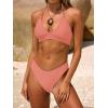 imageANRABESS Bikini Sets for Women Two Piece Swimsuits Sexy V Neck Halter String Bathing Suit 2026 Summer Beach SwimwearCoral