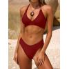 imageANRABESS Bikini Sets for Women Two Piece Swimsuits Sexy V Neck Halter String Bathing Suit 2026 Summer Beach SwimwearRed