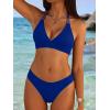 imageANRABESS Bikini Sets for Women Two Piece Swimsuits Sexy V Neck Halter String Bathing Suit 2026 Summer Beach SwimwearRoyal Blue