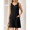 imageANRABESS Summer Dresses for Women 2026 Casual Keyhole Sleeveless Beach Cover Up Short Sundress Cruise Outfits Vcation ClothesBlack