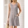 imageANRABESS Summer Dresses for Women 2026 Casual Keyhole Sleeveless Beach Cover Up Short Sundress Cruise Outfits Vcation ClothesKhaki Polka Dot