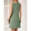 imageANRABESS Summer Dresses for Women 2026 Casual Keyhole Sleeveless Beach Cover Up Short Sundress Cruise Outfits Vcation ClothesLight Green