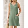 imageANRABESS Summer Dresses for Women 2026 Casual Keyhole Sleeveless Beach Cover Up Short Sundress Cruise Outfits Vcation ClothesLight Green
