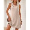 imageANRABESS Summer Dresses for Women 2026 Casual Keyhole Sleeveless Beach Cover Up Short Sundress Cruise Outfits Vcation ClothesParchment