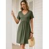 imageANRABESS Summer Dresses for Women 2026 Casual Short Sleeve V Neck Spring Dress Beach Vacation Clothes Cruise Resort OutfitsArmy Green