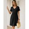 imageANRABESS Summer Dresses for Women 2026 Casual Short Sleeve V Neck Spring Dress Beach Vacation Clothes Cruise Resort OutfitsBlack