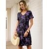 imageANRABESS Summer Dresses for Women 2026 Casual Short Sleeve V Neck Spring Dress Beach Vacation Clothes Cruise Resort OutfitsBlack Purple Floral
