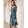 imageANRABESS Summer Dresses for Women 2026 Casual Short Sleeve V Neck Spring Dress Beach Vacation Clothes Cruise Resort OutfitsBlue White Floral