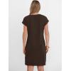imageANRABESS Summer Dresses for Women Casual V Neck Short Sleeve Mini Tshirt Dress 2026 Loose Fit Beach Vacation Shift SundressCoffee