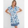 imageANRABESS Summer Dresses for Women Casual V Neck Short Sleeve Mini Tshirt Dress 2026 Loose Fit Beach Vacation Shift SundressWhite Blue Floral