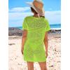 imageANRABESS Swimsuit Cover Up for Women 2026 Crochet Bathing Suit Swimwear Mesh Knit Beach Dress Summer Vacation ClothesGreen