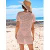 imageANRABESS Swimsuit Cover Up for Women 2026 Crochet Bathing Suit Swimwear Mesh Knit Beach Dress Summer Vacation ClothesLight Pink