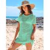 imageANRABESS Swimsuit Cover Up for Women 2026 Crochet Bathing Suit Swimwear Mesh Knit Beach Dress Summer Vacation ClothesMint