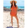 imageANRABESS Swimsuit Cover Up for Women 2026 Crochet Bathing Suit Swimwear Mesh Knit Beach Dress Summer Vacation ClothesOrange