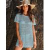 imageANRABESS Swimsuit Cover Up for Women 2026 Crochet Bathing Suit Swimwear Mesh Knit Beach Dress Summer Vacation ClothesSky