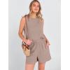 imageANRABESS Two Piece Sets for Women Summer Casual Sleeveless Tank Top Matching Shorts Lounge Sets Pajamas 2026 Trendy ClothesLight Camel