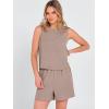 imageANRABESS Two Piece Sets for Women Summer Casual Sleeveless Tank Top Matching Shorts Lounge Sets Pajamas 2026 Trendy ClothesLight Camel