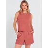 imageANRABESS Two Piece Sets for Women Summer Casual Sleeveless Tank Top Matching Shorts Lounge Sets Pajamas 2026 Trendy ClothesOrange Red
