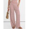 imageANRABESS Women 2 Piece Sets Summer Striped Outfits Matching Tube Top Wide Leg Lounge Pants 2026 Travel Beach Vacation ClothesBeige Red Stripe