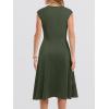 imageANRABESS Women Cap Sleeve Cocktail Party Semi Formal Midi Dress 2026 Summer Spring ALine Swing Wedding Guest Vintage DressesArmy Green