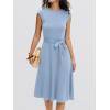imageANRABESS Women Cap Sleeve Cocktail Party Semi Formal Midi Dress 2026 Summer Spring ALine Swing Wedding Guest Vintage DressesLight Blue