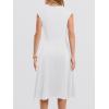 imageANRABESS Women Cap Sleeve Cocktail Party Semi Formal Midi Dress 2026 Summer Spring ALine Swing Wedding Guest Vintage DressesWhite